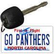 Go Panthers Novelty Metal Key Chain KC-13467