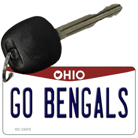 Go Bengals Novelty Metal Key Chain KC-13473