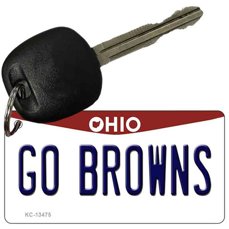 Go Browns Novelty Metal Key Chain KC-13475