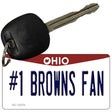 Number 1 Browns Fan Novelty Metal Key Chain KC-13476