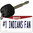 Number 1 Indians Fan Novelty Metal Key Chain KC-13478