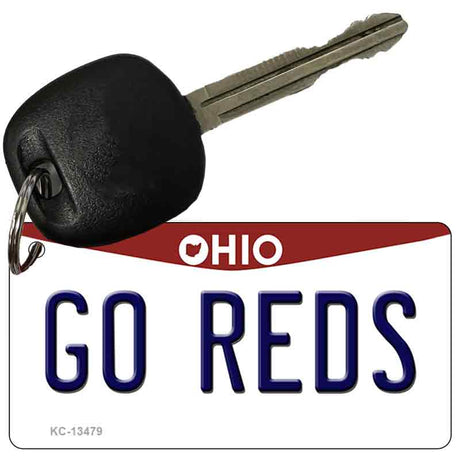 Go Reds Novelty Metal Key Chain KC-13479