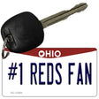 Number 1 Reds Fan Novelty Metal Key Chain KC-13480