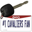 Number 1 Cavaliers Fan Novelty Metal Key Chain KC-13482