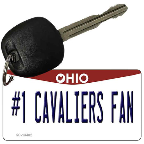 Number 1 Cavaliers Fan Novelty Metal Key Chain KC-13482