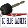 Go Blue Jackets Novelty Metal Key Chain KC-13483