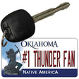 Number 1 Thunder Fan Novelty Metal Key Chain KC-13486