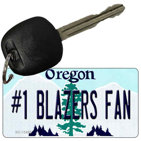 Number 1 Blazers Fan Novelty Metal Key Chain KC-13488