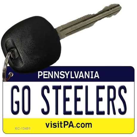 Go Steelers Novelty Metal Key Chain KC-13491