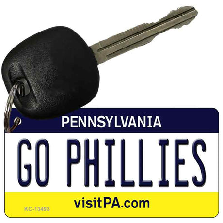 Go Phillies Novelty Metal Key Chain KC-13493