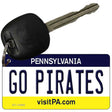 Go Pirates Novelty Metal Key Chain KC-13495