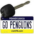 Go Penguins Novelty Metal Key Chain KC-13499