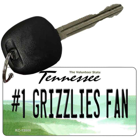 Number 1 Grizzlies Fan Novelty Metal Key Chain KC-13506