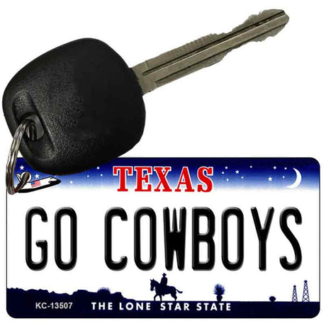 Go Cowboys Novelty Metal Key Chain KC-13507