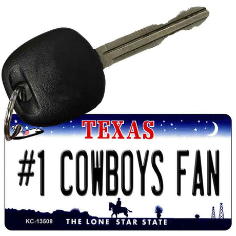 Number 1 Cowboys Fan Novelty Metal Key Chain KC-13508