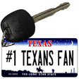 Number 1 Texans Fan Novelty Metal Key Chain KC-13510