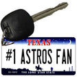 Number 1 Astros Fan Novelty Metal Key Chain KC-13512