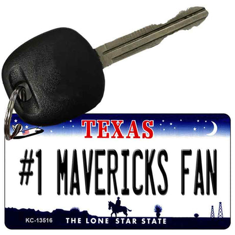 Number 1 Mavericks Fan Novelty Metal Key Chain KC-13516