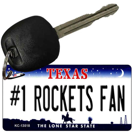 Number 1 Rockets Fan Novelty Metal Key Chain KC-13518