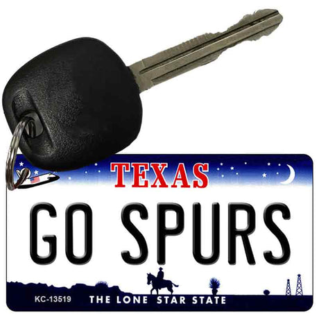 Go Spurs Novelty Metal Key Chain KC-13519