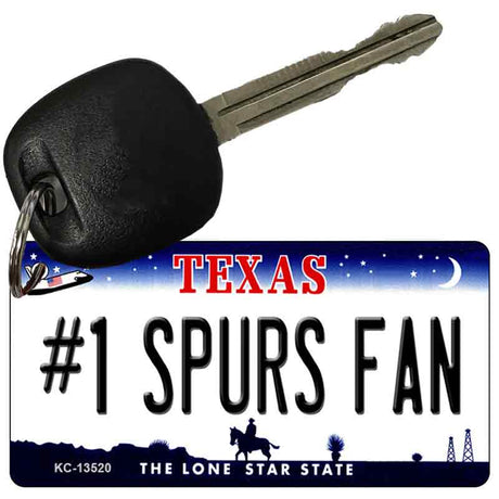 Number 1 Spurs Fan Novelty Metal Key Chain KC-13520