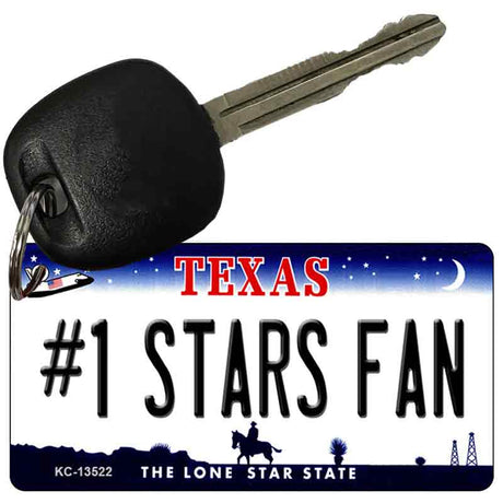 Number 1 Stars Fan Novelty Metal Key Chain KC-13522