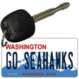 Go Seahawks Novelty Metal Key Chain KC-13525