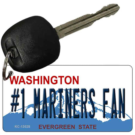 Number 1 Mariners Fan Novelty Metal Key Chain KC-13528