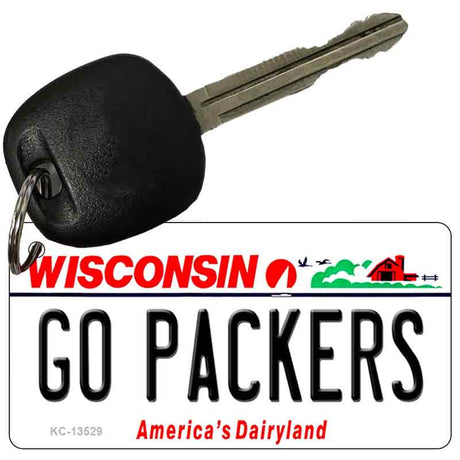 Go Packers Novelty Metal Key Chain KC-13529