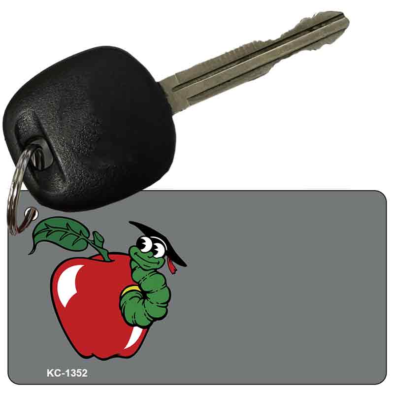 Teachers Apple OffSet Novelty Aluminum Key Chain KC-1352