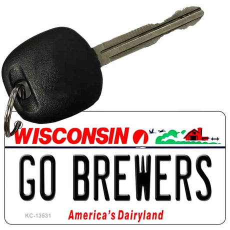 Go Brewers Novelty Metal Key Chain KC-13531