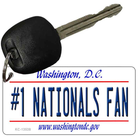 Number 1 Nationals Fan Novelty Metal Key Chain KC-13538