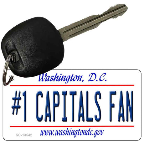 Number 1 Capitals Fan Novelty Metal Key Chain KC-13542