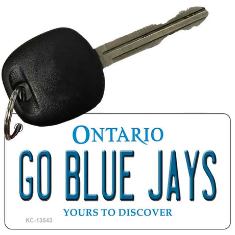 Go Blue Jays Novelty Metal Key Chain KC-13543