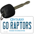 Go Raptors Novelty Metal Key Chain KC-13545