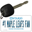 Number 1 Maple Leafs Fan Novelty Metal Key Chain KC-13548