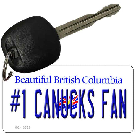 Number 1 Canucks Fan Novelty Metal Key Chain KC-13552