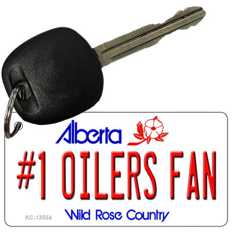 Number 1 Oilers Fan Novelty Metal Key Chain KC-13554