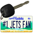 Number 1 Jets Fan Novelty Metal Key Chain KC-13558