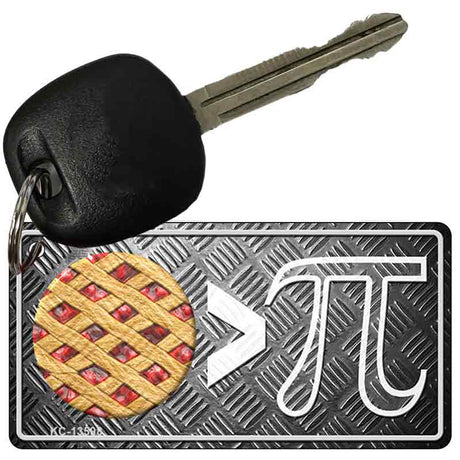 Pie Greater Than Pi Novelty Metal Key Chain