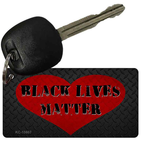 Black Lives Matter Heart Novelty Metal Key Chain KC-13607