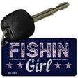 Fishin Girl Novelty Metal Key Chain KC-13610