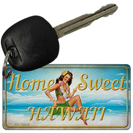 Home Sweet Hawaii Novelty Metal Key Chain KC-13612