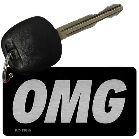 OMG Black Novelty Metal Key Chain KC-13615