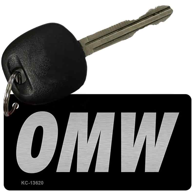 OMW Black Novelty Metal Key Chain KC-13620