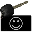 Smiley Black Novelty Metal Key Chain KC-13621