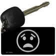 Worried Black Novelty Metal Key Chain KC-13624