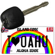 I Heart Oahu Novelty Metal Key Chain KC-13630