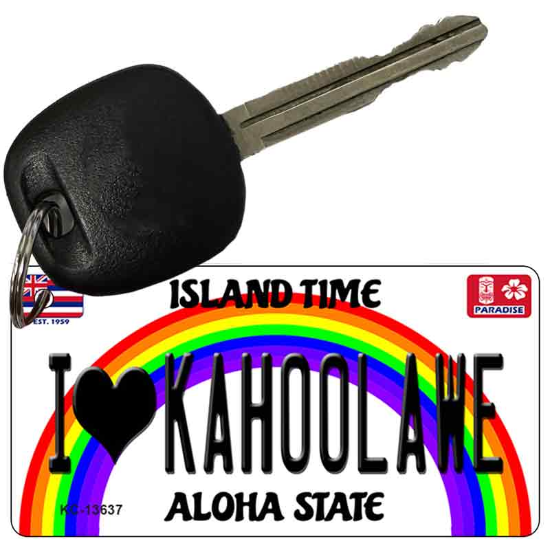 I Heart Kahoolawe Novelty Metal Key Chain KC-13637