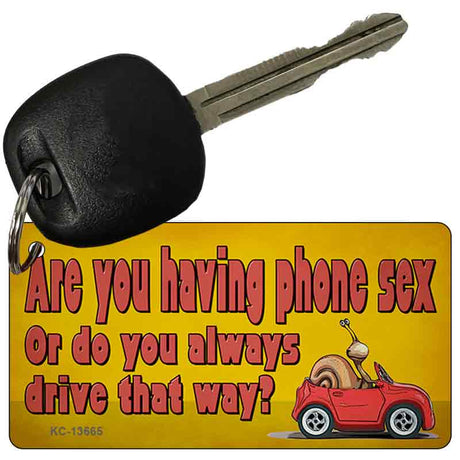 Are You Having Phone Sex Novelty Metal Key Chain KC-13665